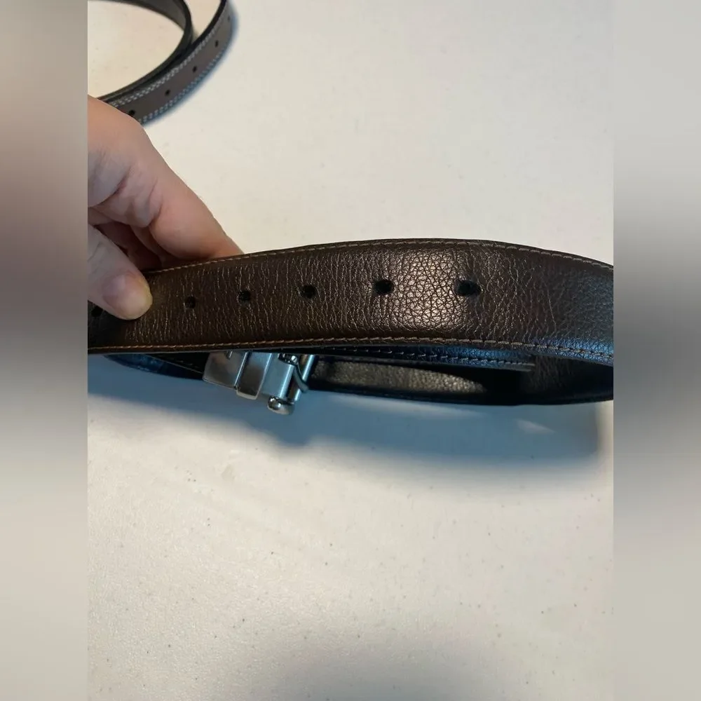 Dockers Black brown faux Leather reversible Belt Mens size L 38-40